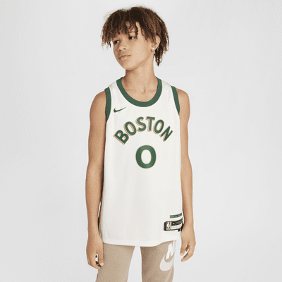 Jayson Tatum Boston Celtics 2023 24 City Edition Older Kids Nike Dri FIT NBA Swingman Jersey. Nike UK